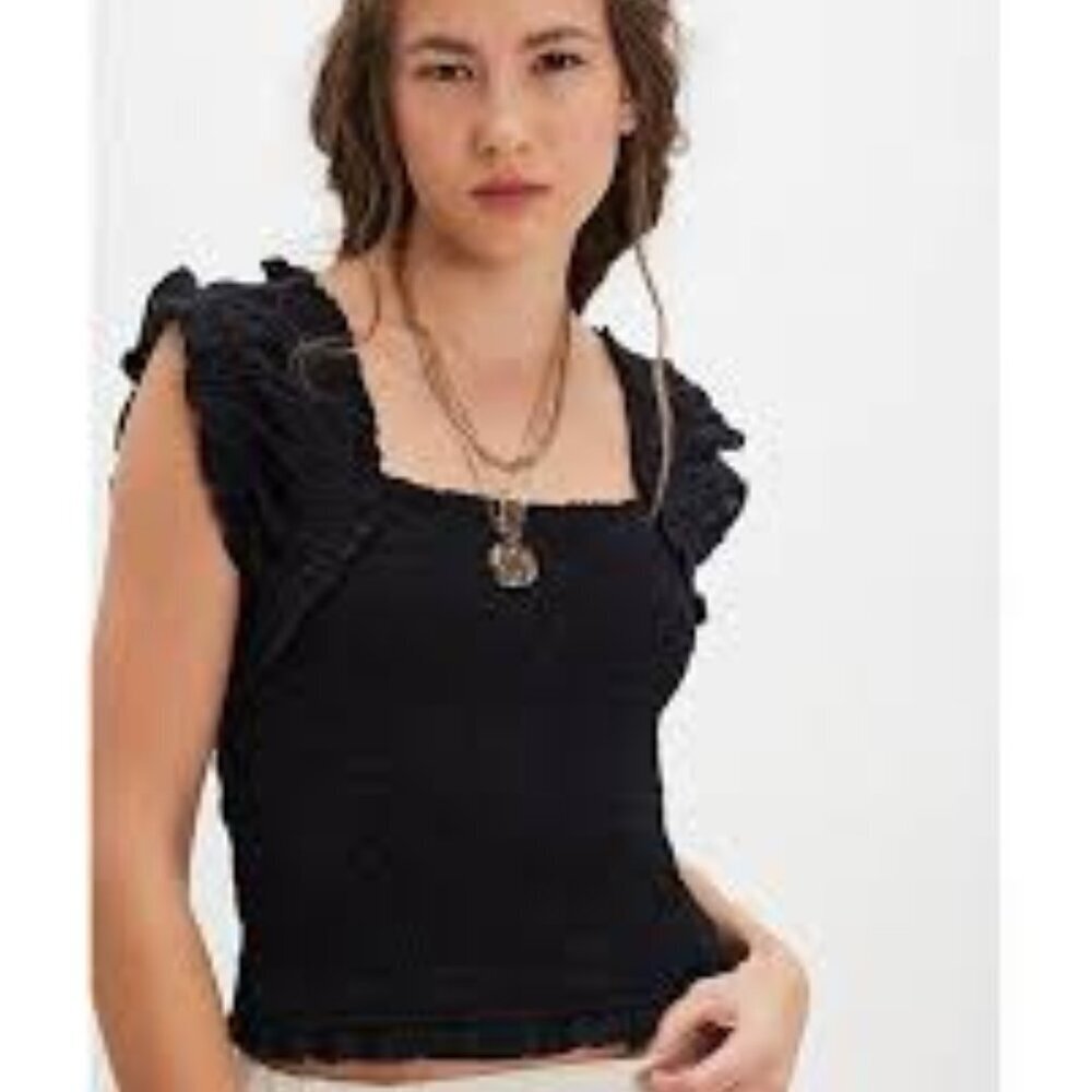 Free People Ari Smocked Top NWT *